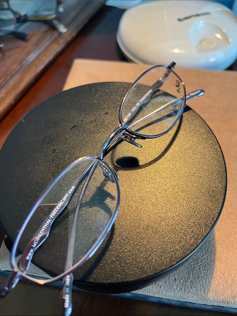 Rare Vintage Morgenthal Frederics titanium Armstrong Col 28 violet Never owned!